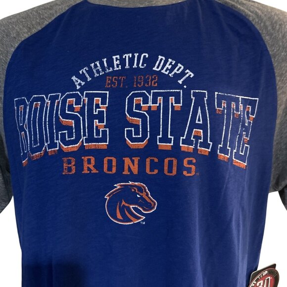 NEW Boise State University BSU Broncos Colosseum Blue Gray Arch Shirt Men's L - Picture 2 of 6